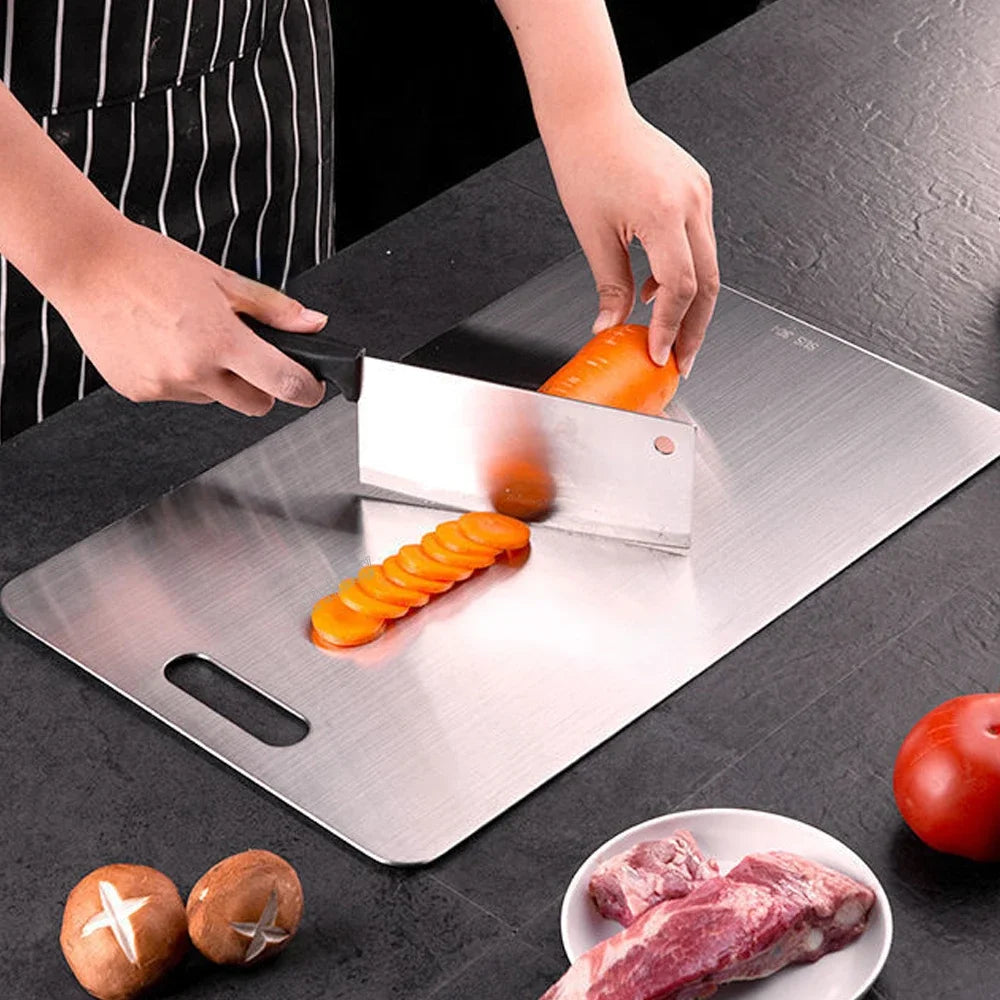 Premium 316 Stainless Steel Cutting Board – Double-Sided and Ultra-Durable