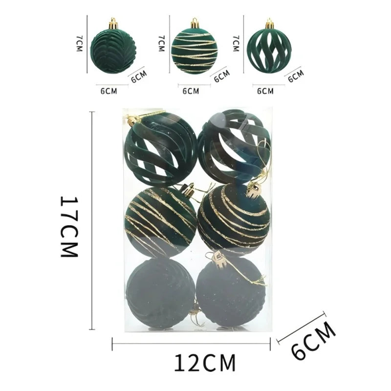 Christmas Ball  Hanging Pendant Decoration Christmas Tree Decorative Ball Family Christmas Party Decorations 2026 New Year Gifts