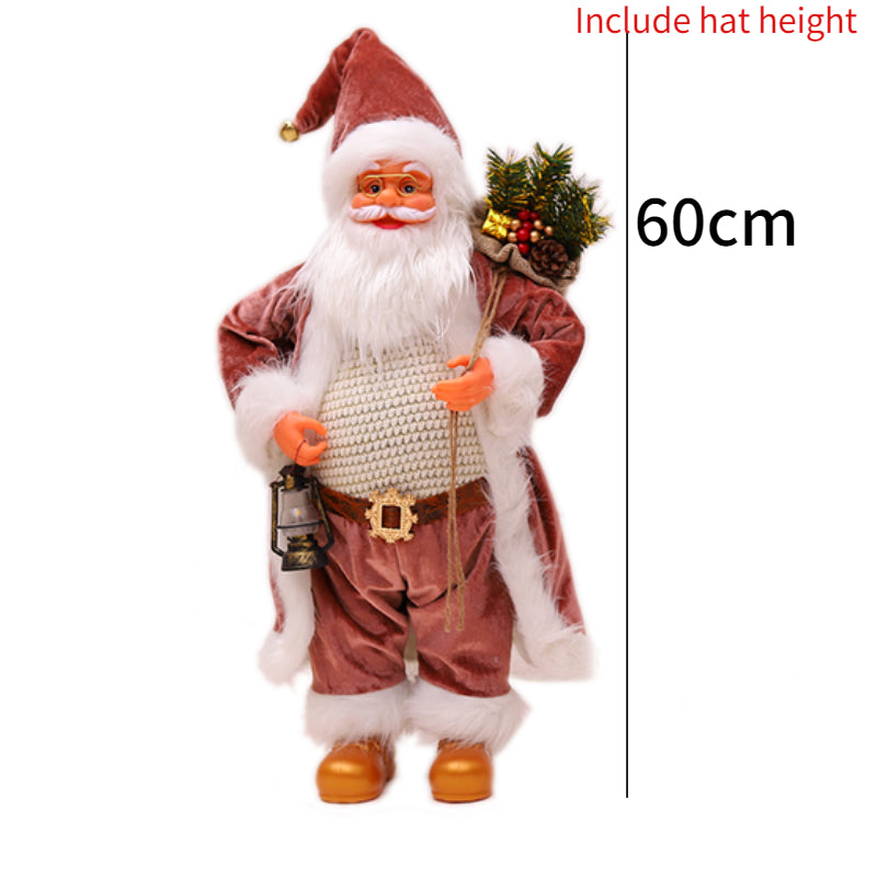 60cm Big Santa Claus Doll Christmas Doll New Year 2024 Gift Merry Christmas Decorations for Home Ornaments Natal Navidad 2023