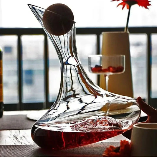 Unlock the Full Aroma and Flavour of Your Wine in Style - 2000ml Crystal Decanter