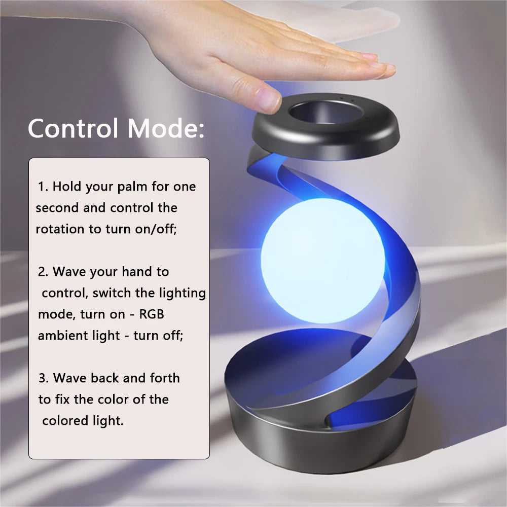 Rotating LED Desk Lamp with Floating Design -Lighting for Reading and Work