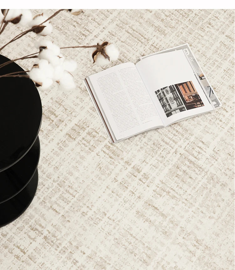 Light Luxury Living Room Decoration Carpet Irregular Shape Rugs for Bedroom Fluffy Soft Marble Plush Rug Thick Anti-slip Floor