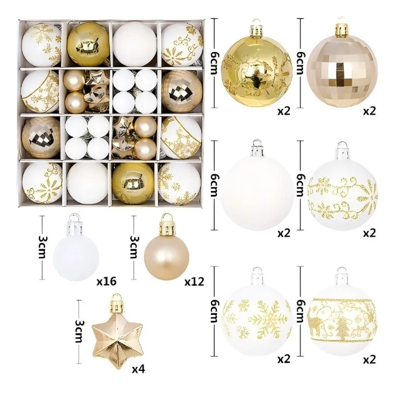 Christmas Ball  Hanging Pendant Decoration Christmas Tree Decorative Ball Family Christmas Party Decorations 2026 New Year Gifts