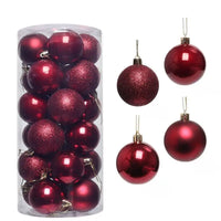 24pcs burgundy