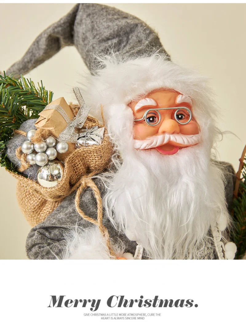 60cm Big Santa Claus Doll Christmas Doll New Year 2024 Gift Merry Christmas Decorations for Home Ornaments Natal Navidad 2023