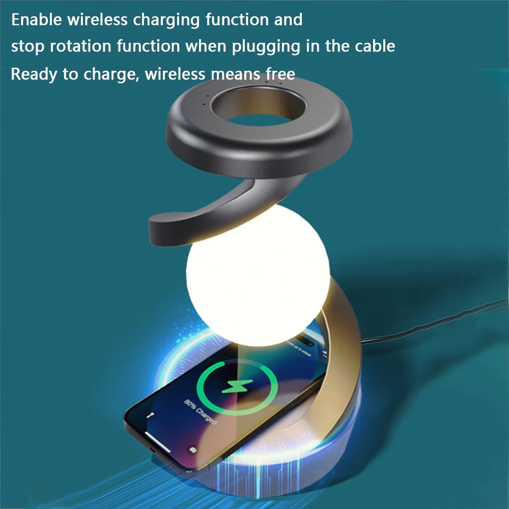 Rotating LED Desk Lamp with Floating Design -Lighting for Reading and Work