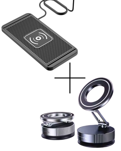 T30 Multi-Use Magnetic Phone Holder – MagSafe, Adjustable Suction Cup with Lock for Car, Mirror & Gym