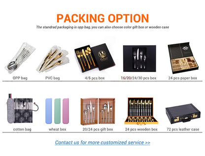 6/16/24Pcs Gold Tableware Stainless Steel 304 Cutlery Matte Dinner Set Western Knife Fork Spoon Mirror Elegant Flatware