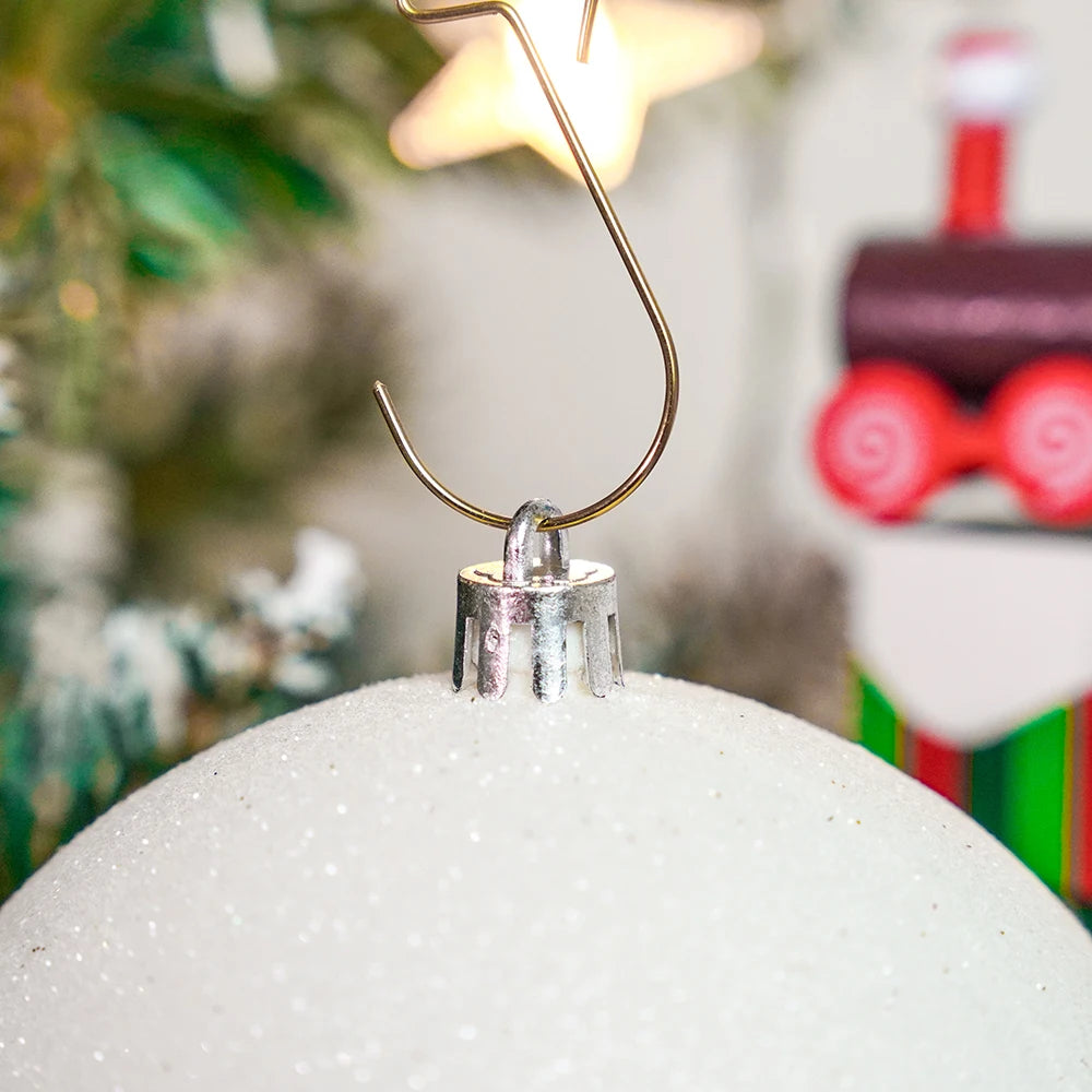 4PCS 10CM Christmas Ball Decoration Xmas Tree Pendent Ornaments for Home Decor Navidad New Year 2026 Party Supplies Accessory