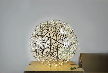 Modern Brief Loft Spark Ball LED Lights Chandelier Fixture Firework Ball Stainless Steel Pendant Lamp Home Deco Lighting 110-240