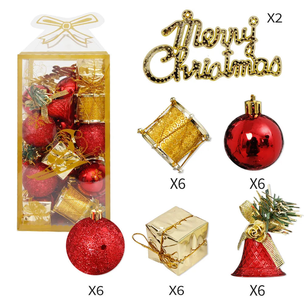 Christmas Ball  Hanging Pendant Decoration Christmas Tree Decorative Ball Family Christmas Party Decorations 2026 New Year Gifts