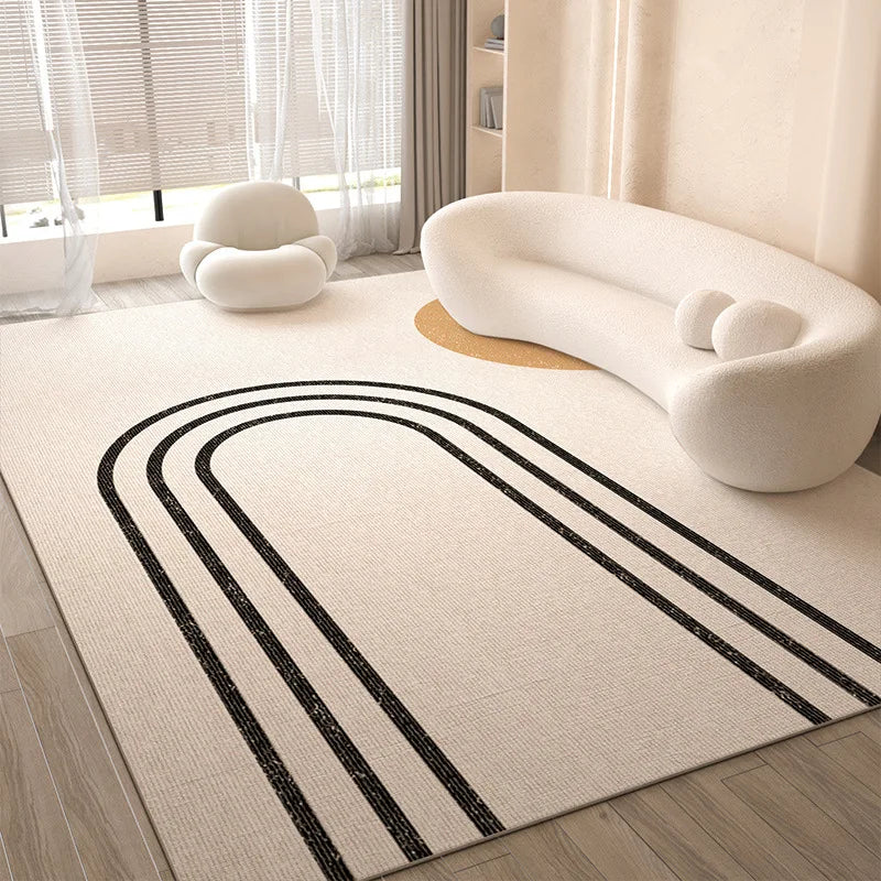 Cream-style carpet, living room sofa floor mat, French thickened bedroom carpet