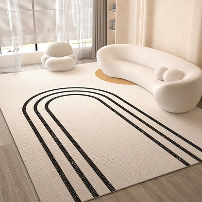 Cream-style carpet, living room sofa floor mat, French thickened bedroom carpet