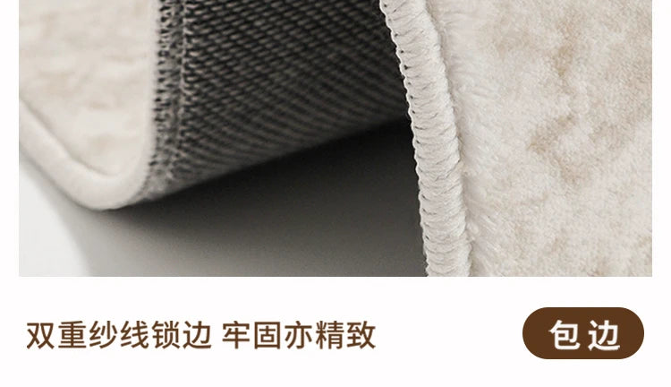 Light Luxury Living Room Decoration Carpet Irregular Shape Rugs for Bedroom Fluffy Soft Marble Plush Rug Thick Anti-slip Floor