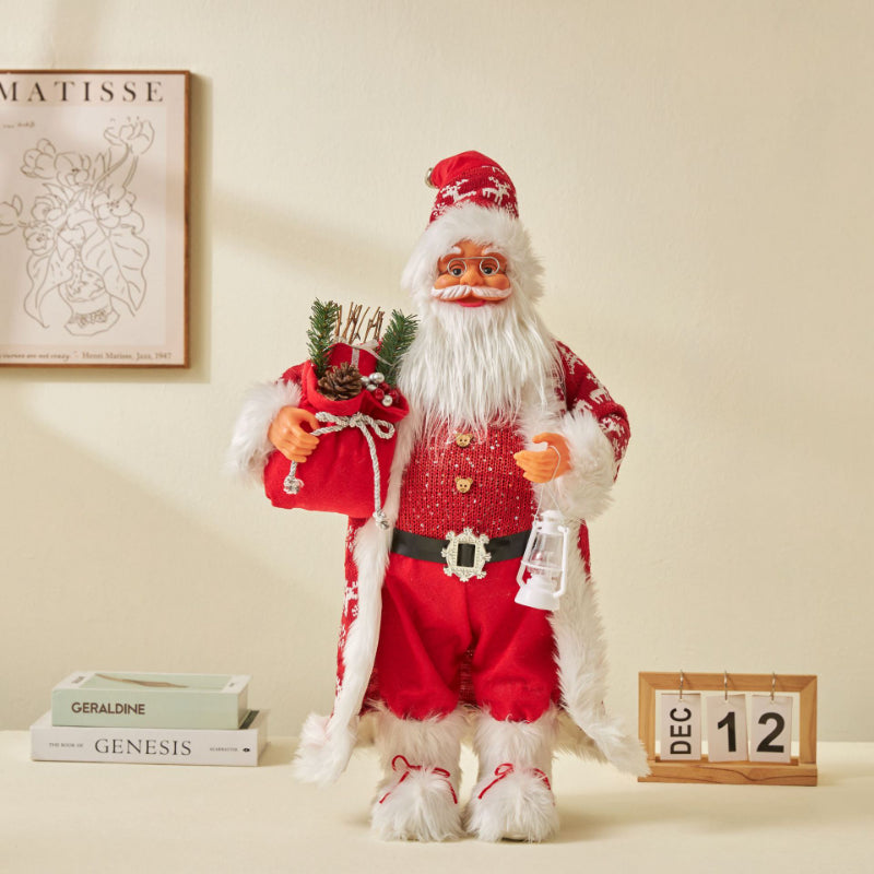 60cm Big Santa Claus Doll Christmas Doll New Year 2024 Gift Merry Christmas Decorations for Home Ornaments Natal Navidad 2023