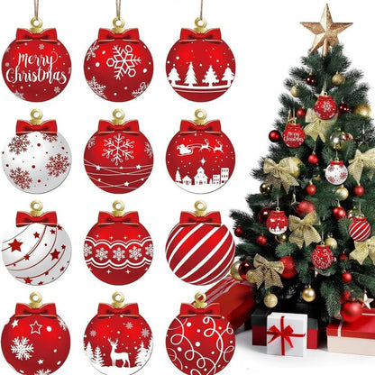 Christmas Ball  Hanging Pendant Decoration Christmas Tree Decorative Ball Family Christmas Party Decorations 2026 New Year Gifts