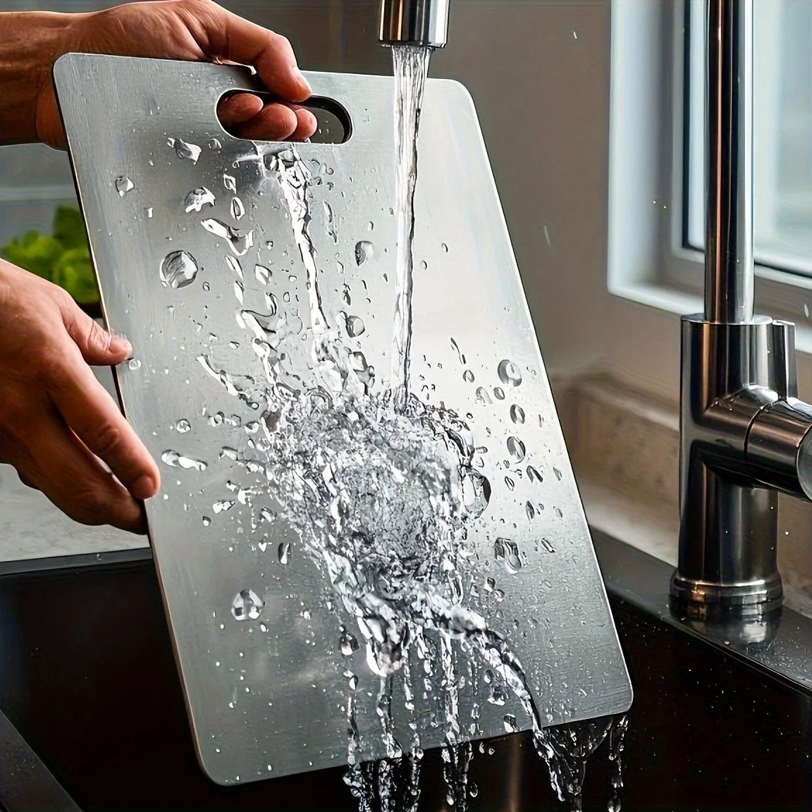 Premium 316 Stainless Steel Cutting Board – Double-Sided and Ultra-Durable
