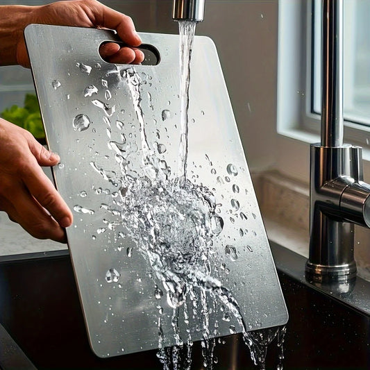 Premium 316 Stainless Steel Cutting Board – Double-Sided and Ultra-Durable