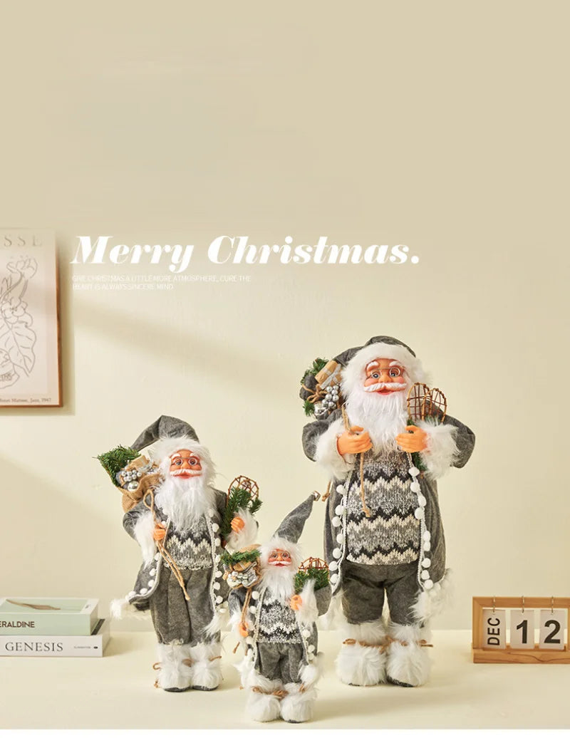 60cm Big Santa Claus Doll Christmas Doll New Year 2024 Gift Merry Christmas Decorations for Home Ornaments Natal Navidad 2023