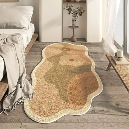 Irregular Living Room Area Carpets Soft Comfortable Bedroom Bedside Area Rugs Modern Home Decoration Aesthetics Ковер В Гостиной