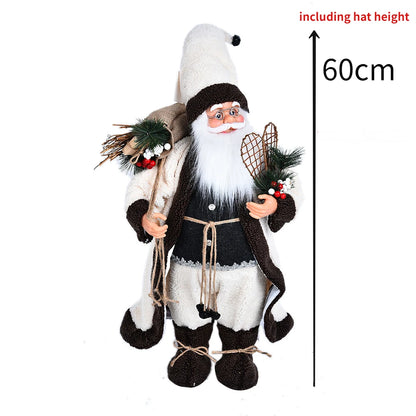 60cm Big Santa Claus Doll Christmas Doll New Year 2024 Gift Merry Christmas Decorations for Home Ornaments Natal Navidad 2023