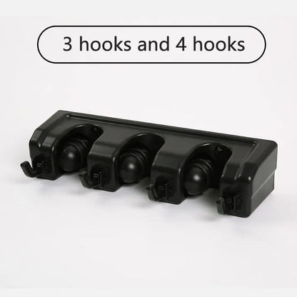 Wall Mounted Mop Holder 3/4/5 Position Multi-Functional