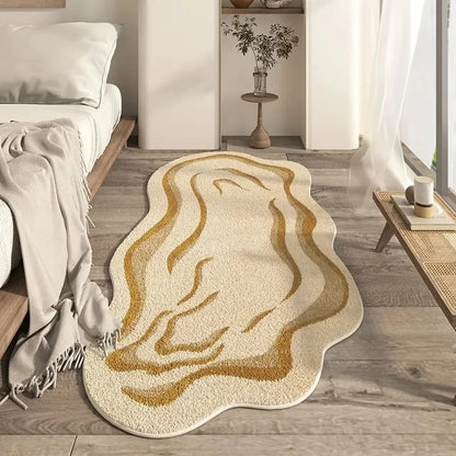 Irregular Living Room Area Carpets Soft Comfortable Bedroom Bedside Area Rugs Modern Home Decoration Aesthetics Ковер В Гостиной