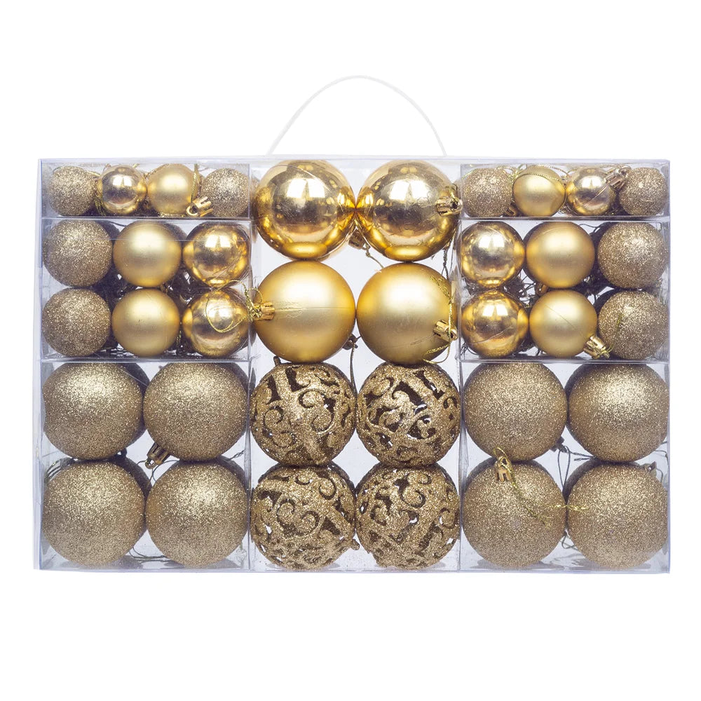 100pcs Christmas Decor Baubles Tree Xmas Balls Party Wedding Ornament Party Supplies Xmas Ornament Ball Xmas Baubles