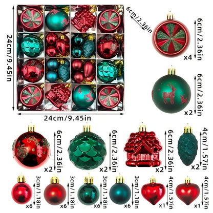 Christmas Ball  Hanging Pendant Decoration Christmas Tree Decorative Ball Family Christmas Party Decorations 2026 New Year Gifts