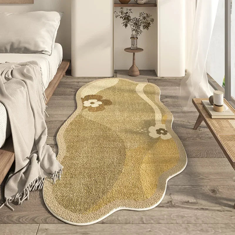 Irregular Living Room Area Carpets Soft Comfortable Bedroom Bedside Area Rugs Modern Home Decoration Aesthetics Ковер В Гостиной