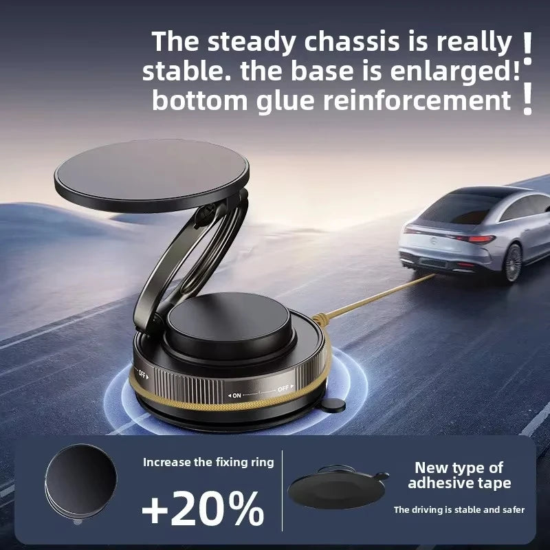 T30 Multi-Use Magnetic Phone Holder – MagSafe, Adjustable Suction Cup with Lock for Car, Mirror & Gym