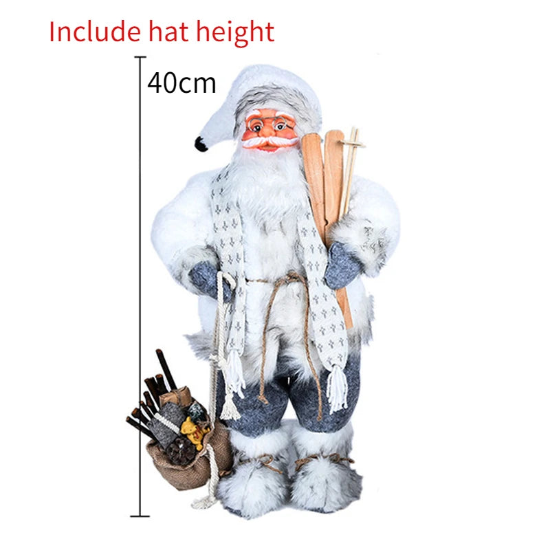 60cm Big Santa Claus Doll Christmas Doll New Year 2024 Gift Merry Christmas Decorations for Home Ornaments Natal Navidad 2023