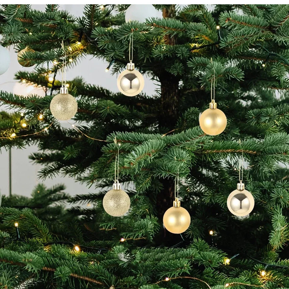 100pcs Christmas Decor Baubles Tree Xmas Balls Party Wedding Ornament Party Supplies Xmas Ornament Ball Xmas Baubles