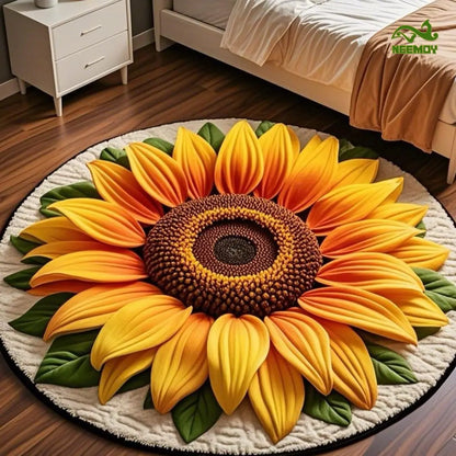 Sunflower Carpet Living Room Decoration Children Bedroom Carpet Fluffy Mat Hallway Non-slip Hair Rug Bedside Design Room Mat