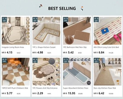 Irregular Living Room Area Carpets Soft Comfortable Bedroom Bedside Area Rugs Modern Home Decoration Aesthetics Ковер В Гостиной