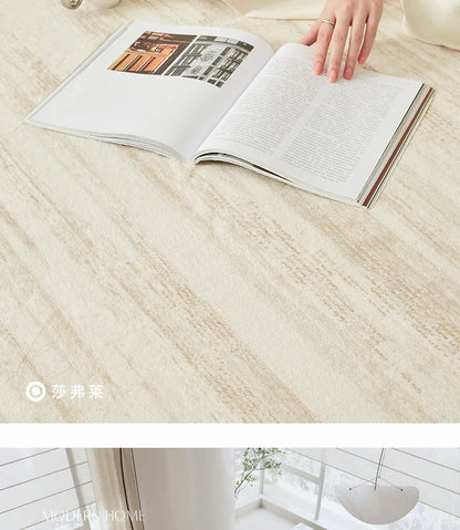 Light Luxury Living Room Decoration Carpet Irregular Shape Rugs for Bedroom Fluffy Soft Marble Plush Rug Thick Anti-slip Floor