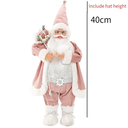 60cm Big Santa Claus Doll Christmas Doll New Year 2024 Gift Merry Christmas Decorations for Home Ornaments Natal Navidad 2023