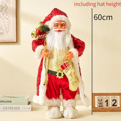 60cm Big Santa Claus Doll Christmas Doll New Year 2024 Gift Merry Christmas Decorations for Home Ornaments Natal Navidad 2023