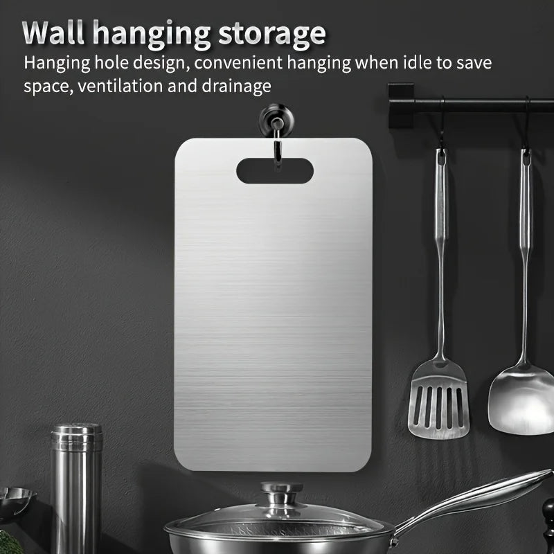 Premium 316 Stainless Steel Cutting Board – Double-Sided and Ultra-Durable