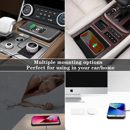 T30 Multi-Use Magnetic Phone Holder – MagSafe, Adjustable Suction Cup with Lock for Car, Mirror & Gym