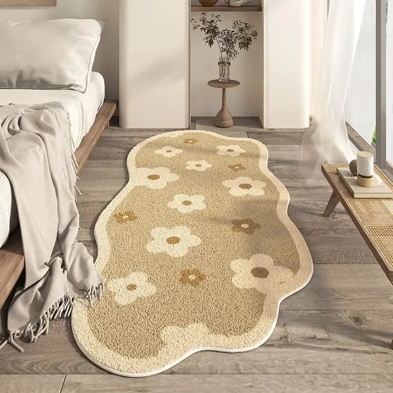 Irregular Living Room Area Carpets Soft Comfortable Bedroom Bedside Area Rugs Modern Home Decoration Aesthetics Ковер В Гостиной