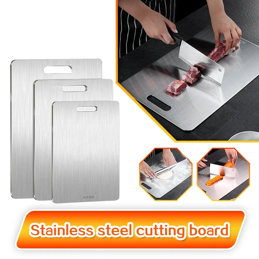 Premium 316 Stainless Steel Cutting Board – Double-Sided and Ultra-Durable