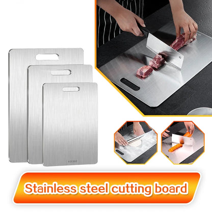 Premium 316 Stainless Steel Cutting Board – Double-Sided and Ultra-Durable