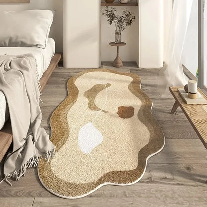 Irregular Living Room Area Carpets Soft Comfortable Bedroom Bedside Area Rugs Modern Home Decoration Aesthetics Ковер В Гостиной