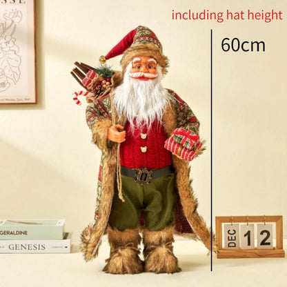 60cm Big Santa Claus Doll Christmas Doll New Year 2024 Gift Merry Christmas Decorations for Home Ornaments Natal Navidad 2023