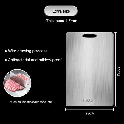 Premium 316 Stainless Steel Cutting Board – Double-Sided and Ultra-Durable