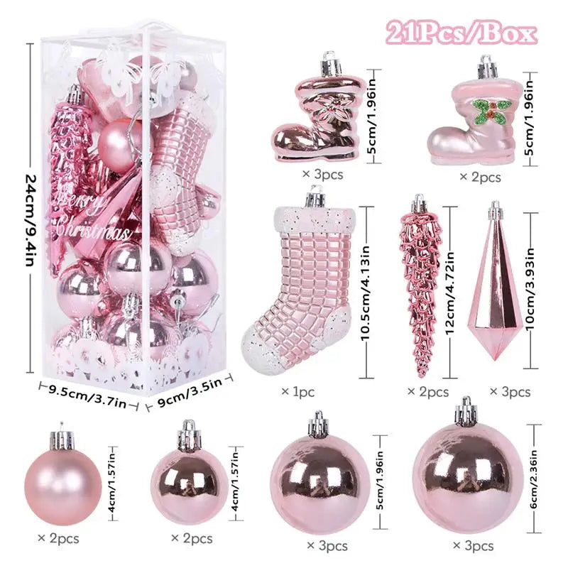 Christmas Ball  Hanging Pendant Decoration Christmas Tree Decorative Ball Family Christmas Party Decorations 2026 New Year Gifts