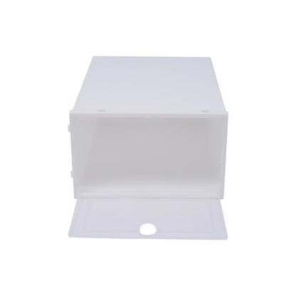 24Pcs Foldable  Shoe Storage Boxes Shoe Box Set Clear Plastic Shoe Rack ABS For Home Organizer Stackable Shoe Boxes