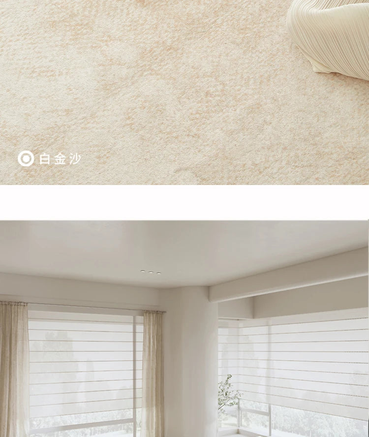 Light Luxury Living Room Decoration Carpet Irregular Shape Rugs for Bedroom Fluffy Soft Marble Plush Rug Thick Anti-slip Floor