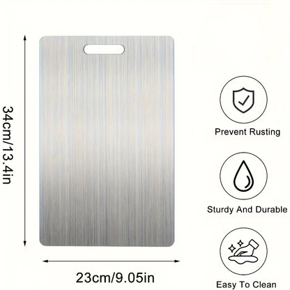 Premium 316 Stainless Steel Cutting Board – Double-Sided and Ultra-Durable